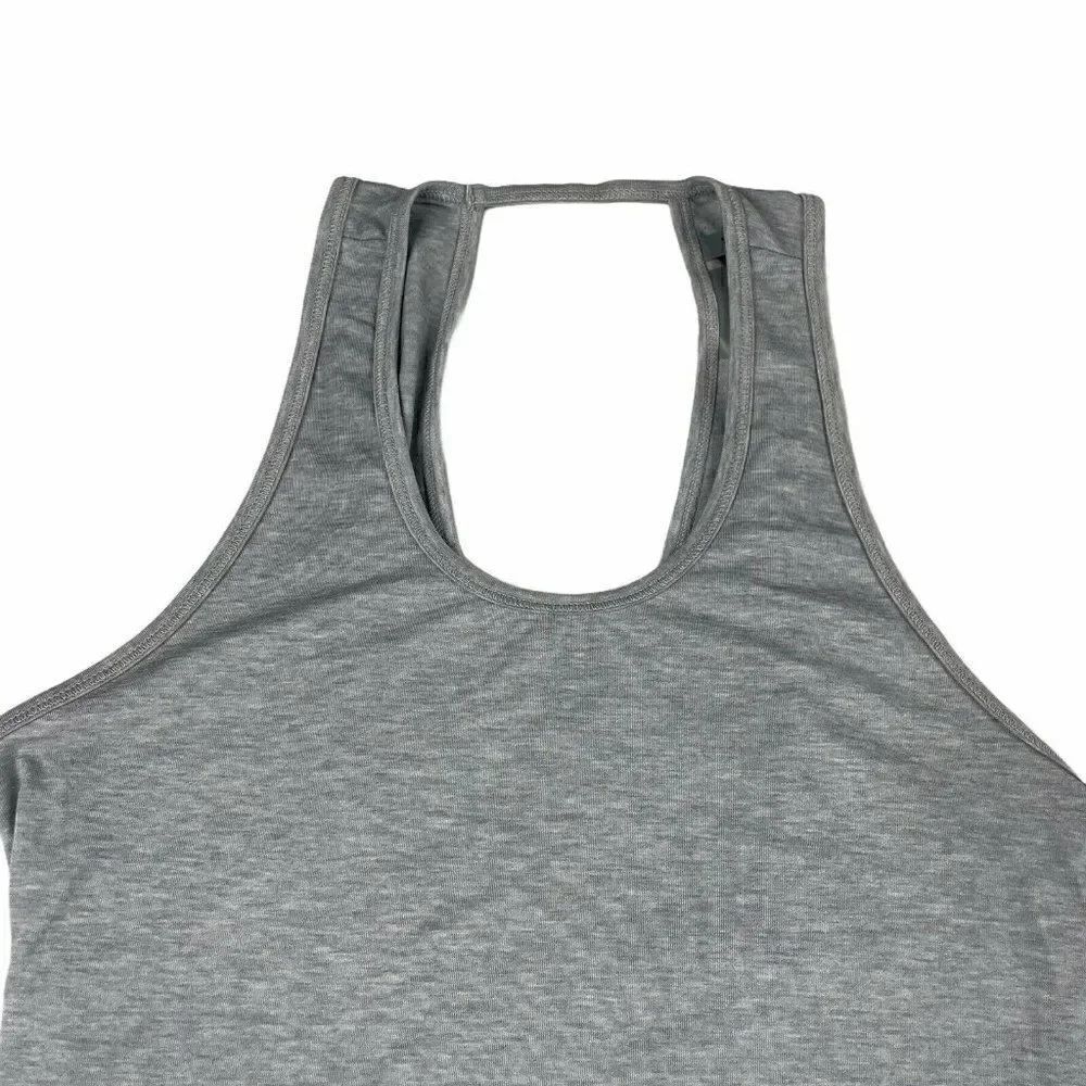 ATHLETA Essence Open Back Tank Gray - Picture 7 of 8